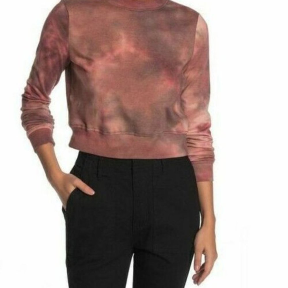 Tie Dye Washed Crew Neck Sweatshirt